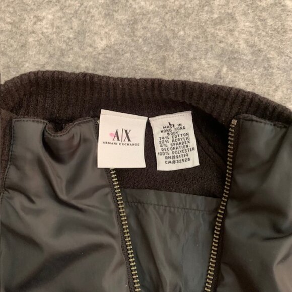 Y2K Armani Exchange Men’s Quarter Zip Knit Sweater Pullover - Picture 9 of 9